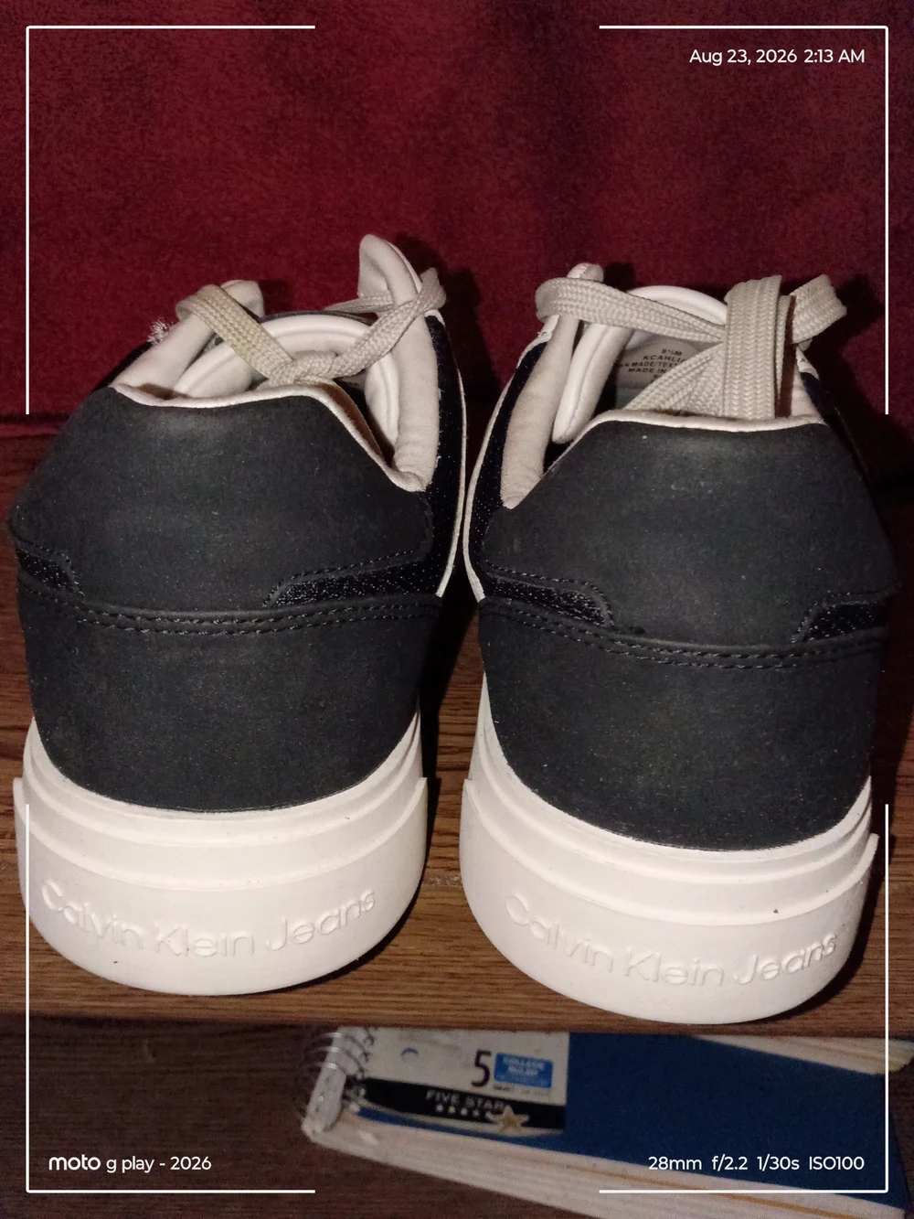 Calvin Klein Jeans Women’s White & Black Low-Top Sneakers